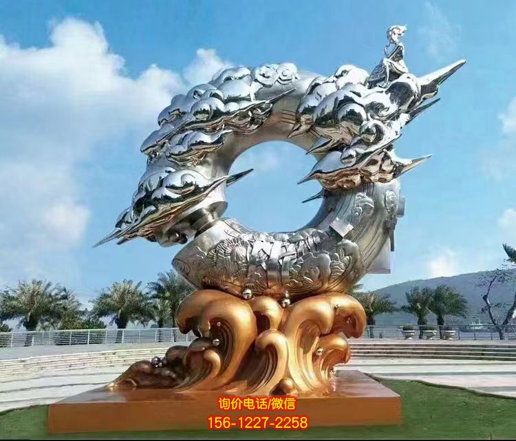 不銹鋼園林景觀大型廣場(chǎng)園林?jǐn)[件